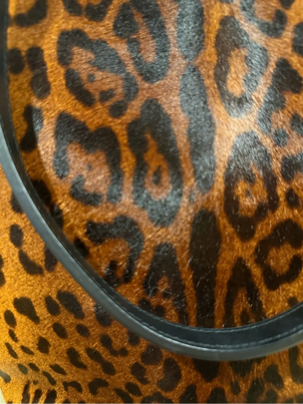 RARE NWOT Tod’s Leopard Calf Hair Tote Bag Italy